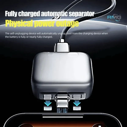 Type-C Smart Auto Stop Charging Adapter – Physical Disconnect Battery Guard with Anti-Overcharge Protection