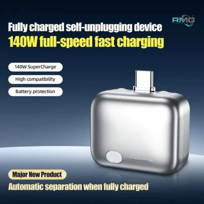 Type-C Smart Auto Stop Charging Adapter – Physical Disconnect Battery Guard with Anti-Overcharge Protection