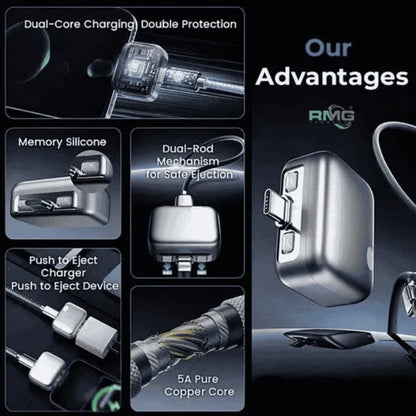 Type-C Smart Auto Stop Charging Adapter – Physical Disconnect Battery Guard with Anti-Overcharge Protection